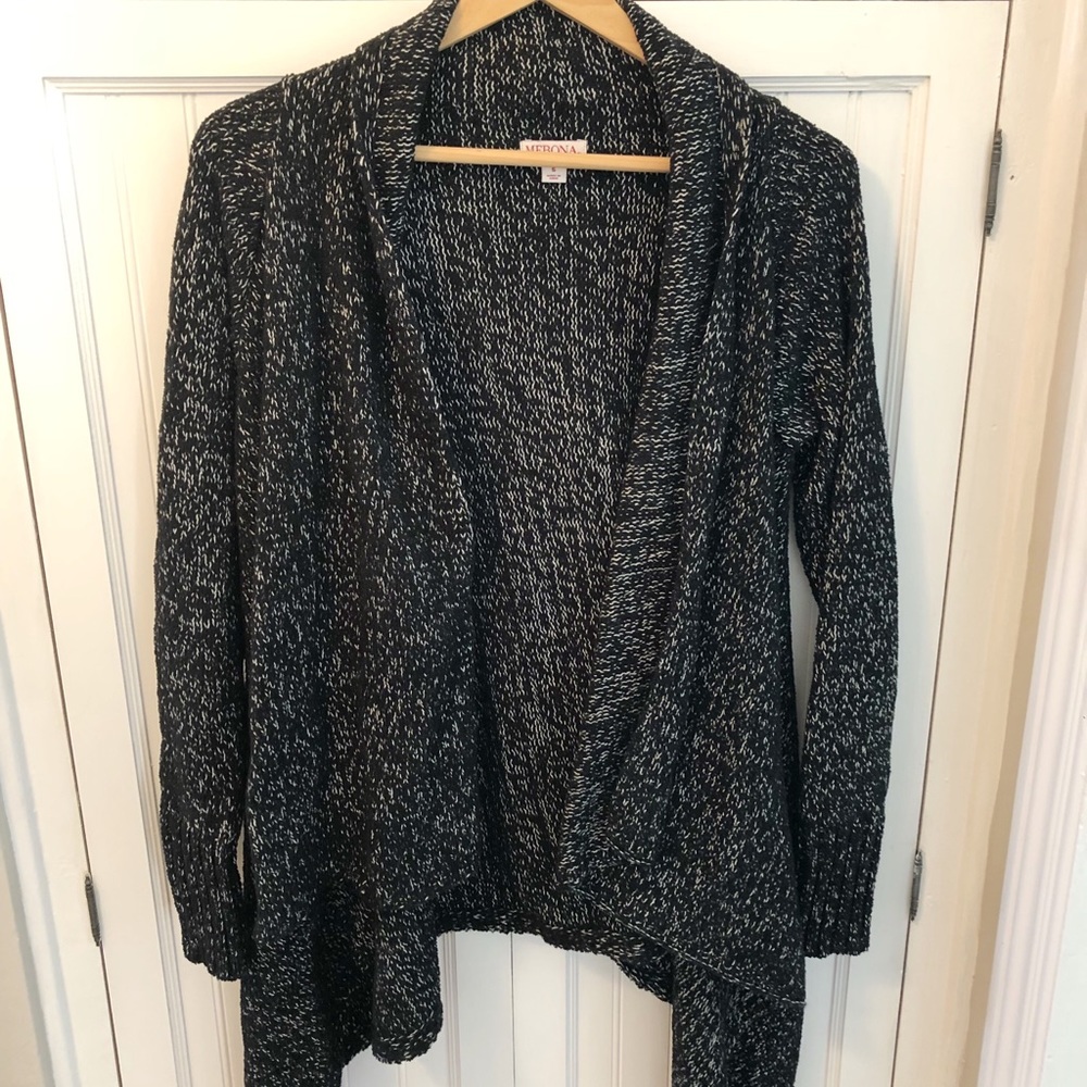 Black and white cardigan